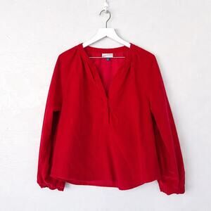 Universal Thread Red Corduroy Blouse Large